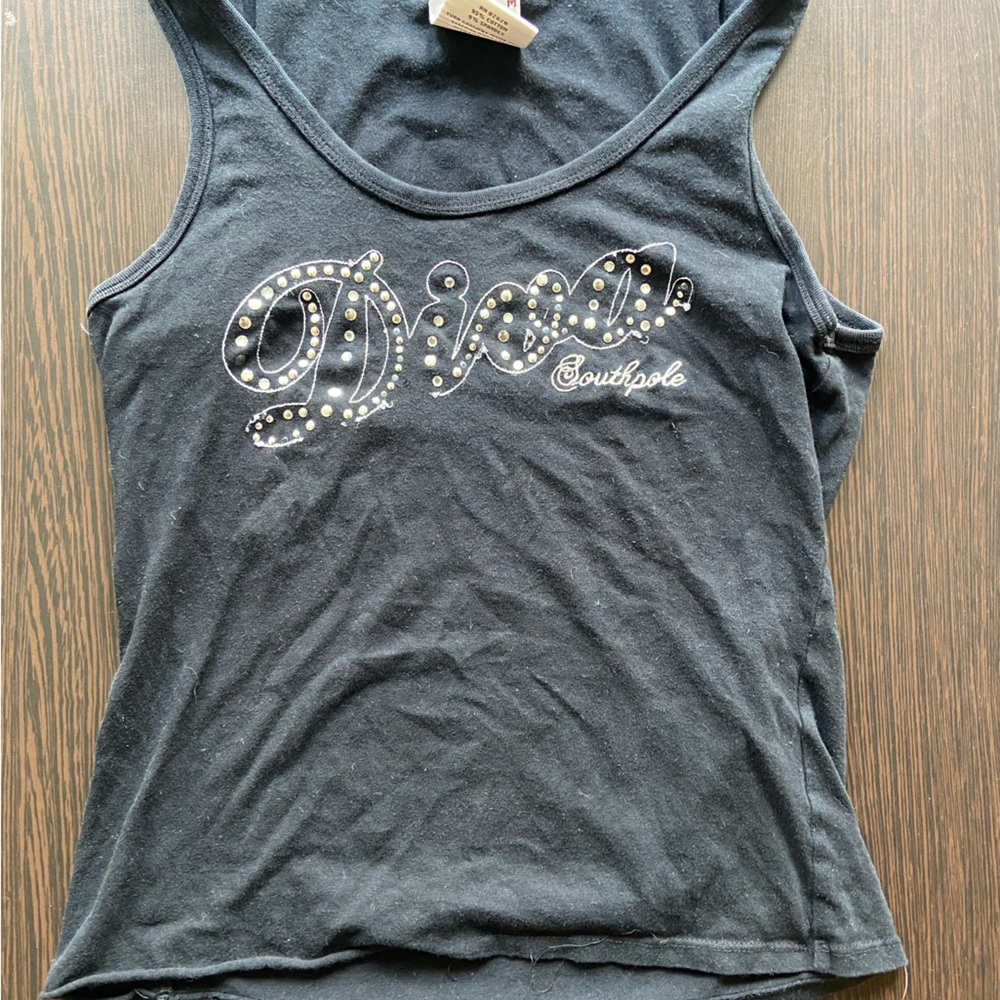 Black tank top